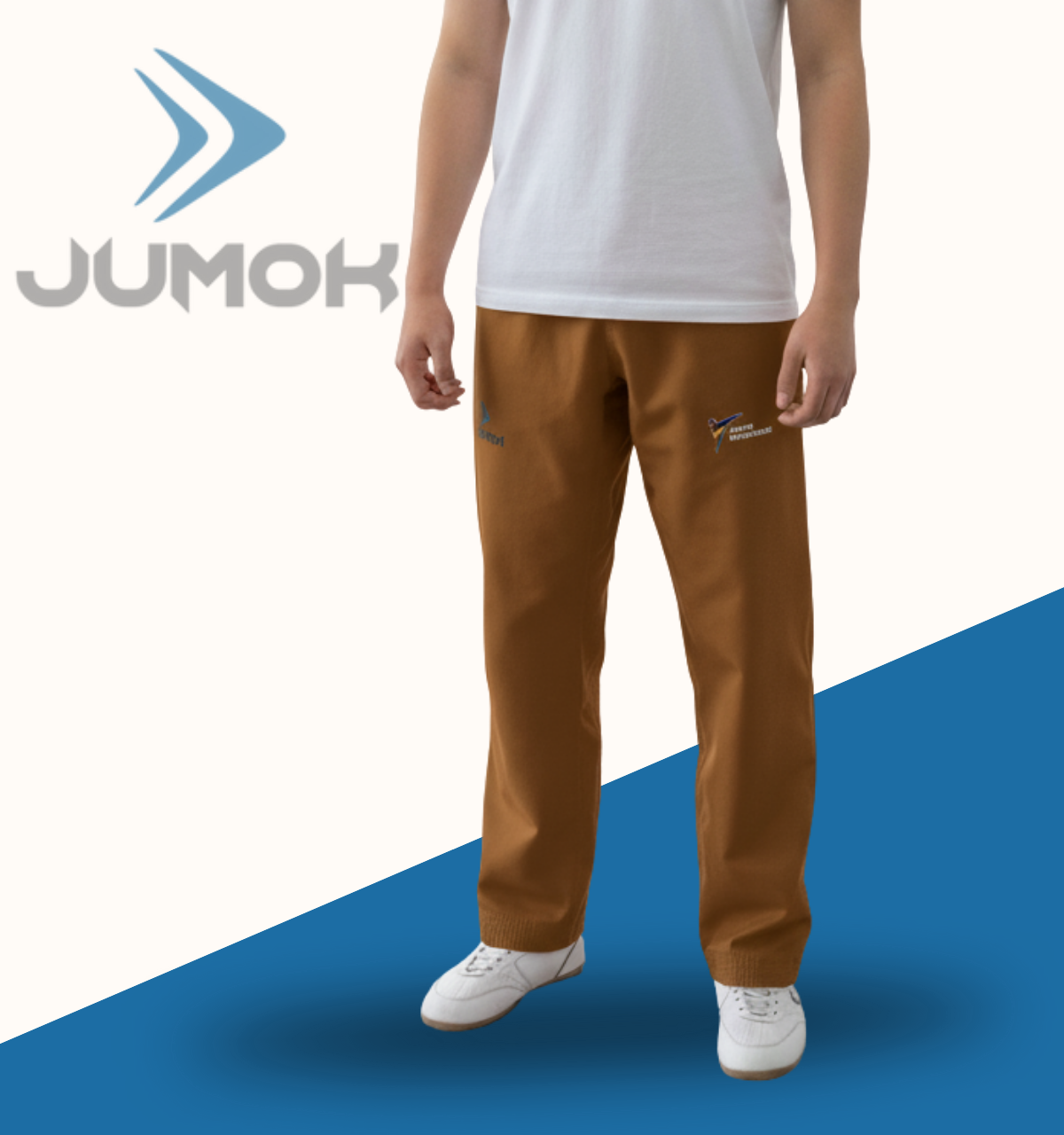JUMOK FİGHTER SARI TAEKWONDO ANTREMAN PANTALONU