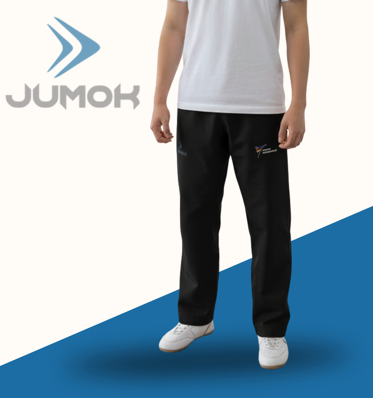 JUMOK FİGHTER SİYAH TAEKWONDO ANTREMAN PANTALONU