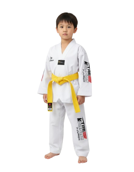 JUMOK ACEMİ TAEKWONDO BEYAZ YAKA ELBİSE