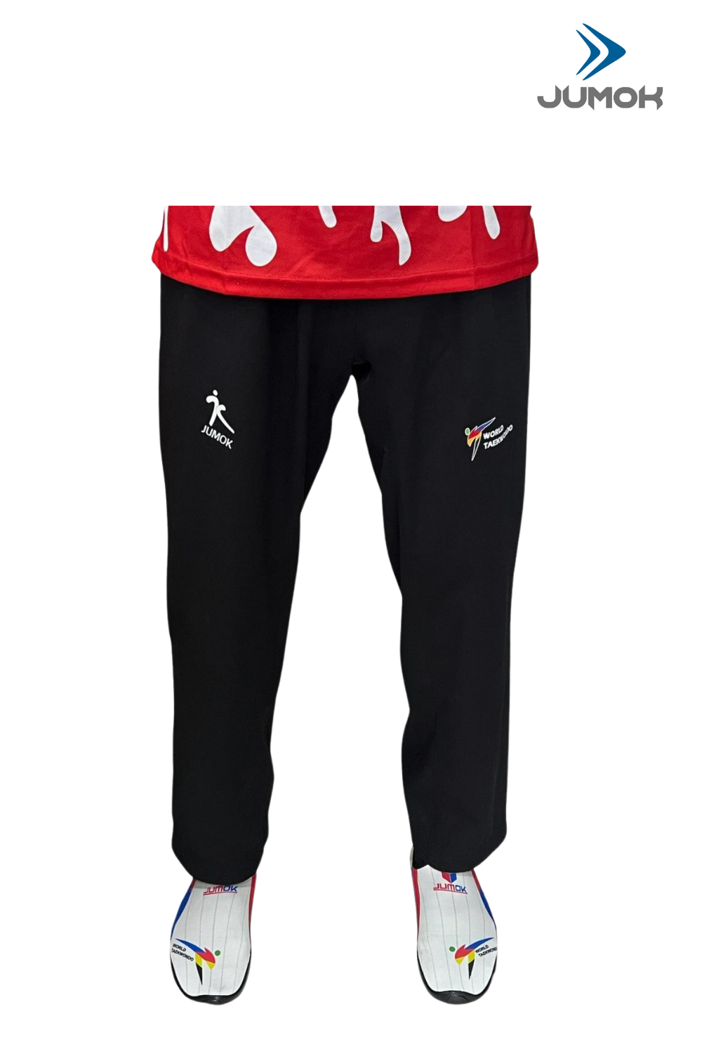 JUMOK FİTİLLİ SİYAH TAEKWONDO ANTREMAN PANTALONU
